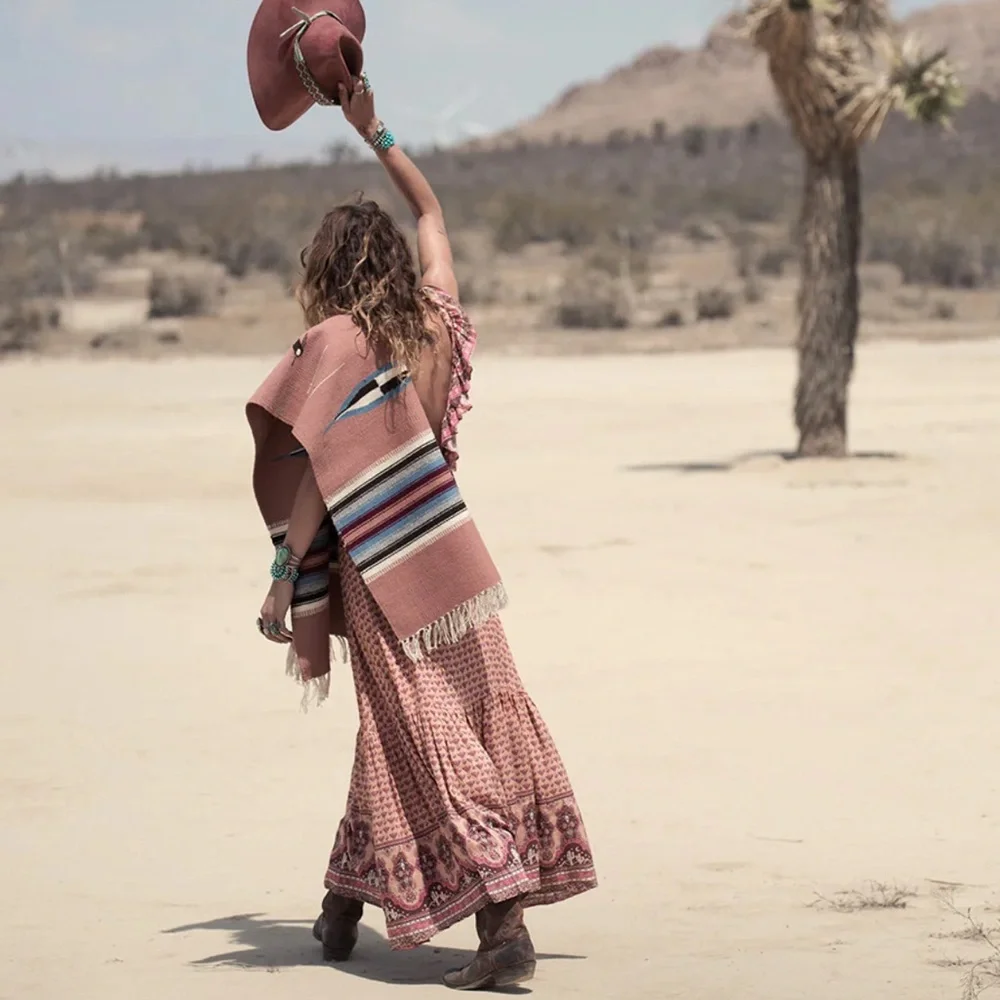 Spell Sunset Road Frill Gown - Picture 4 of 16